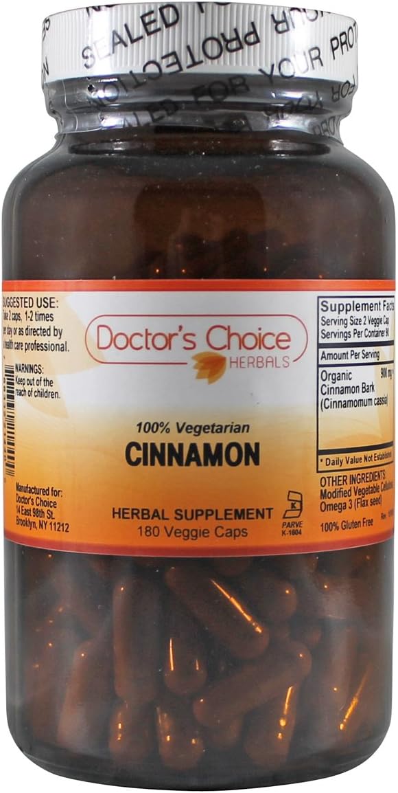 Doctor’s Choice Organic Cinnamon Herbal Supplement with