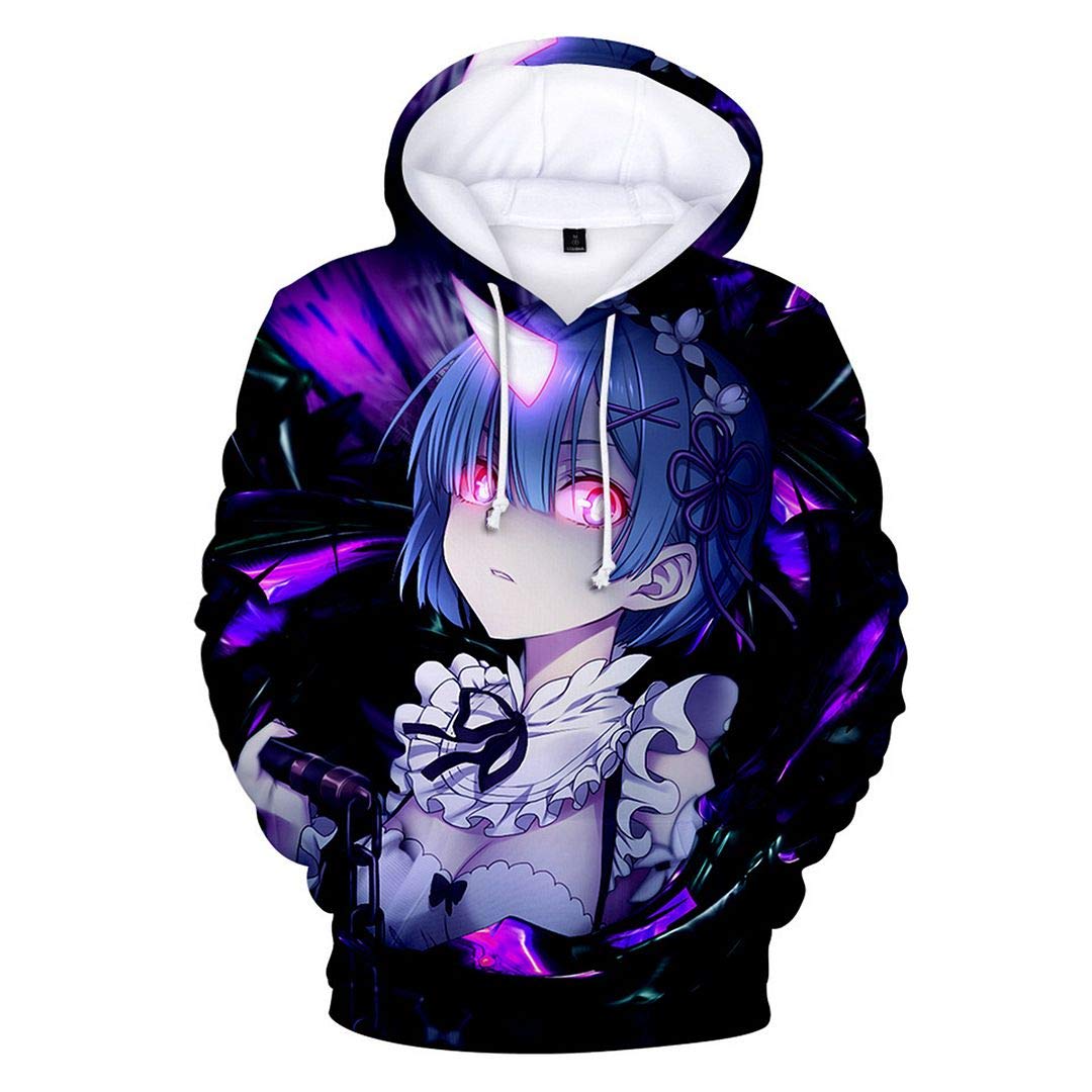 GO2COSY Anime Re:Zero Kara Hajimeru Isekai Seikatsu Hoodie Sweater Jacket Sweatshirt Costume Pullover