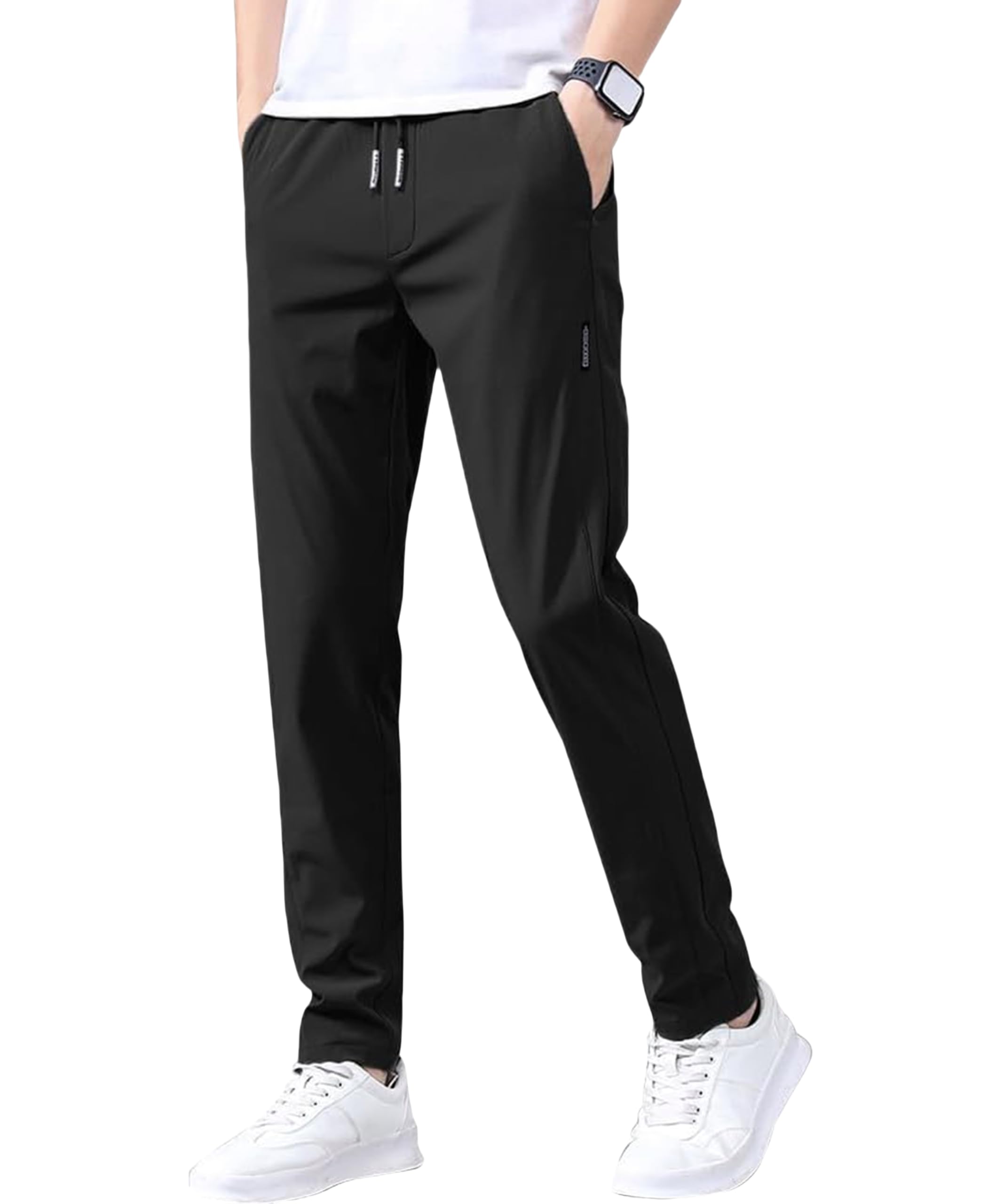 接触冷感 ズボン メンズ パンツ 夏 ジョガーパンツ 軽量 スウェットパンツ 涼しい 速乾 ボトムス 涼感 レギパン 通気性 薄手 イージー エアパン 部屋着 快適 ゴルフ 夏服 アイスシルクパンツ