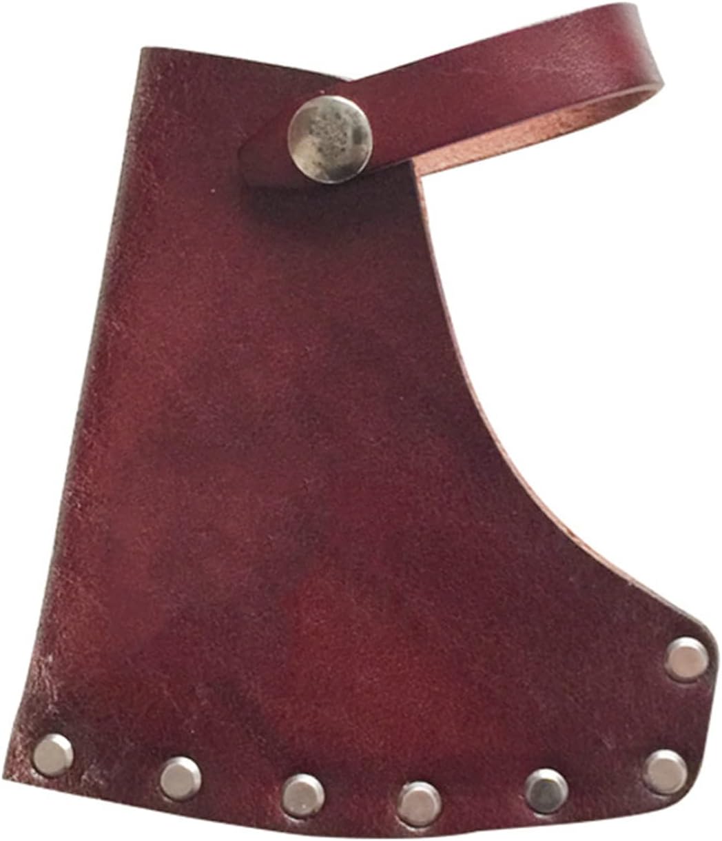 Hatchet Sheath, Leather Axe Sheath Holster, Hatchet Cover Axe Protector Case Cover Camping Accessories image 5