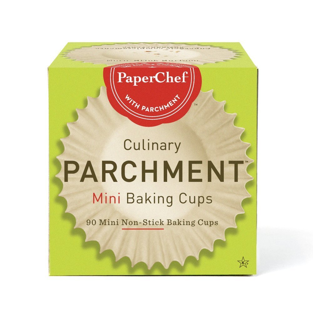PaperChef 70090 Culinary Parchment Baking Cups, Mini, 90