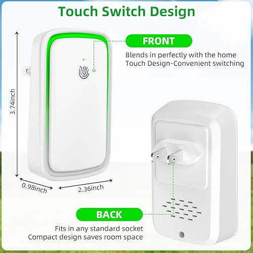 Miniatura 7 de Paquete de 8 purificadores de ionizador de aire 2025 para el hogar, purificador de aire de iones negativos, enchufe silencioso con luz nocturna para