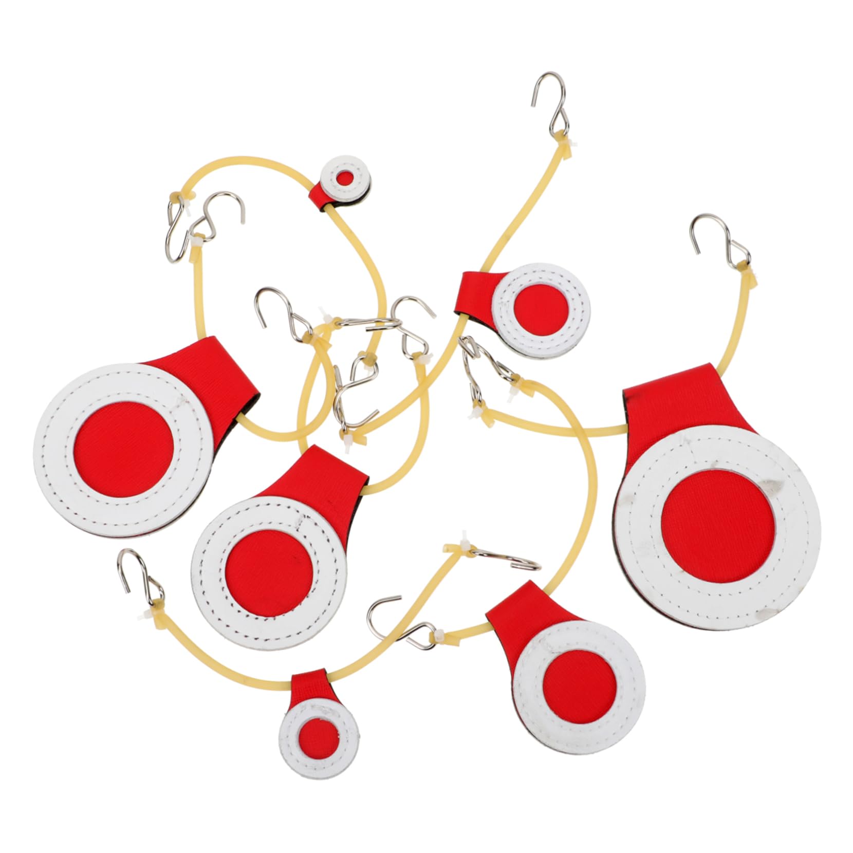 HANABASS Archery Accessory 7pcs Shooting Practice Targets Easy to Install Hanging Targets for Outdoor and Garden