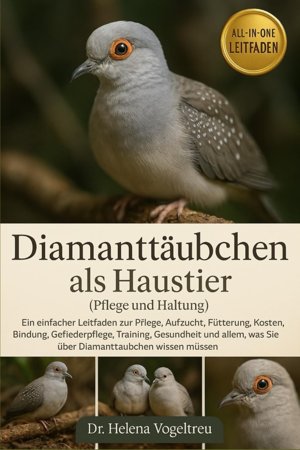 Diamanttäubchen als Haustier (Pflege und Haltung): Ein einfacher Leitfaden zur Pflege, Aufzucht, Fütterung, Kosten, Bindung, Fellpflege, Training, ... was Sie über Diamanttauben wissen müssen