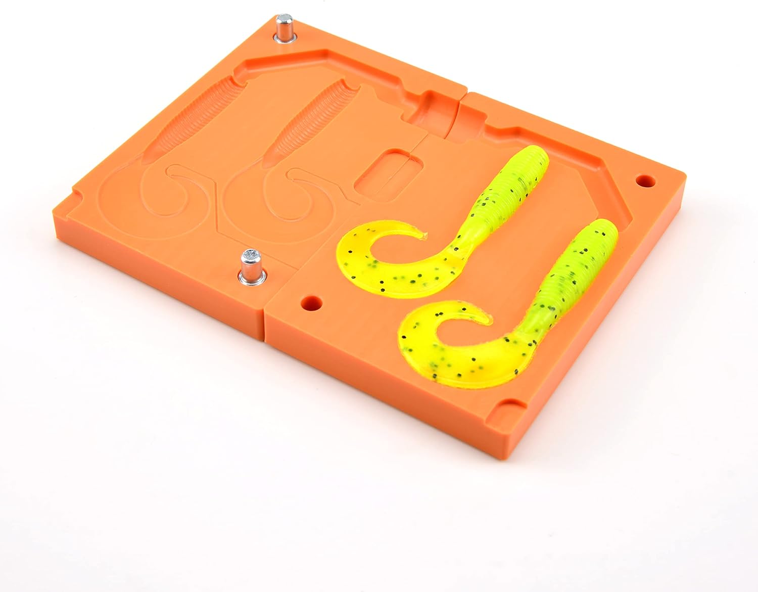 Soft Plastiс Mold Lure Making Injection Molds Fishing Lures Two Cavity Single Tail Grub 4''
