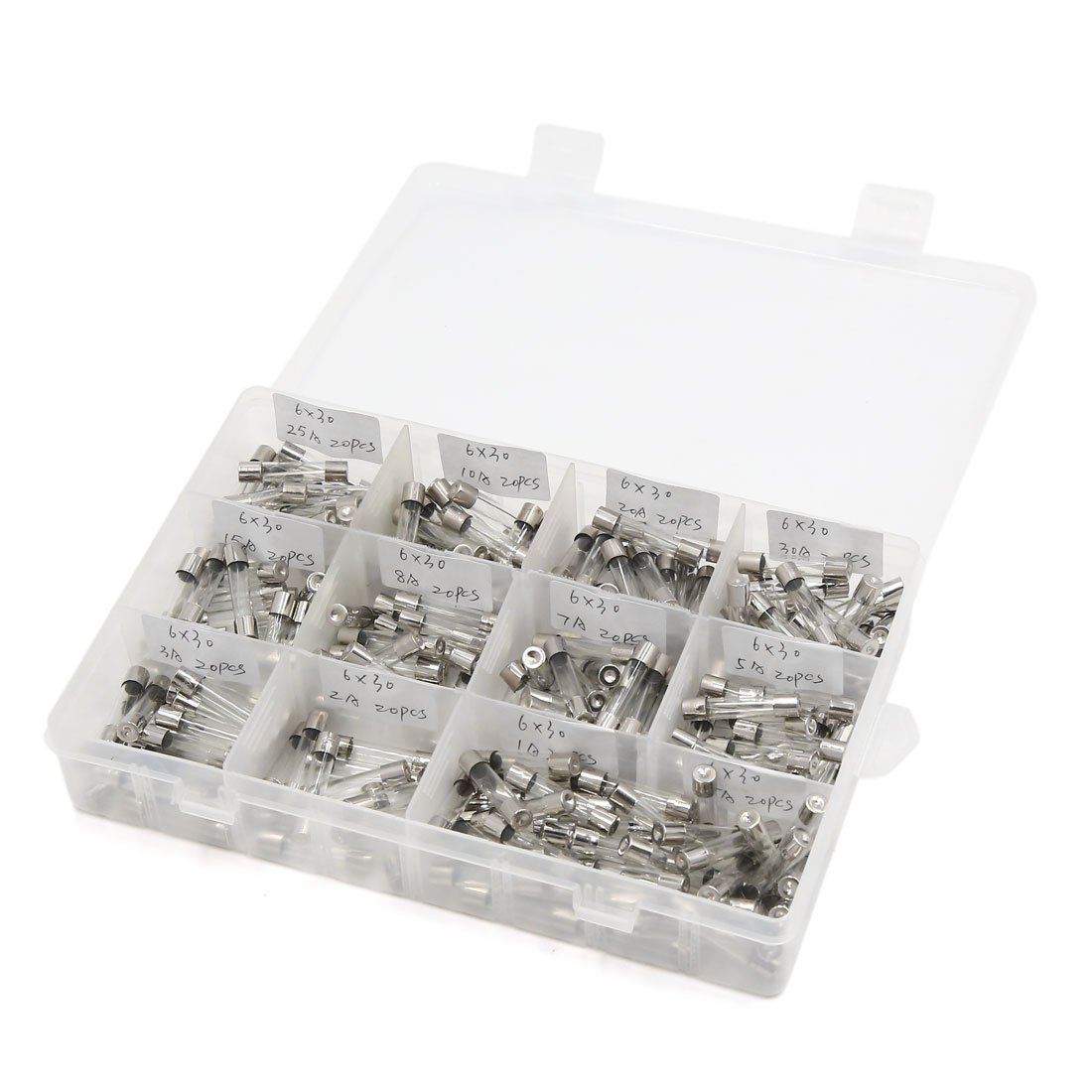 Coffret de fusibles en verre pour auto calibrés de 315mA à 25A afin de sécuriser vos circuits
