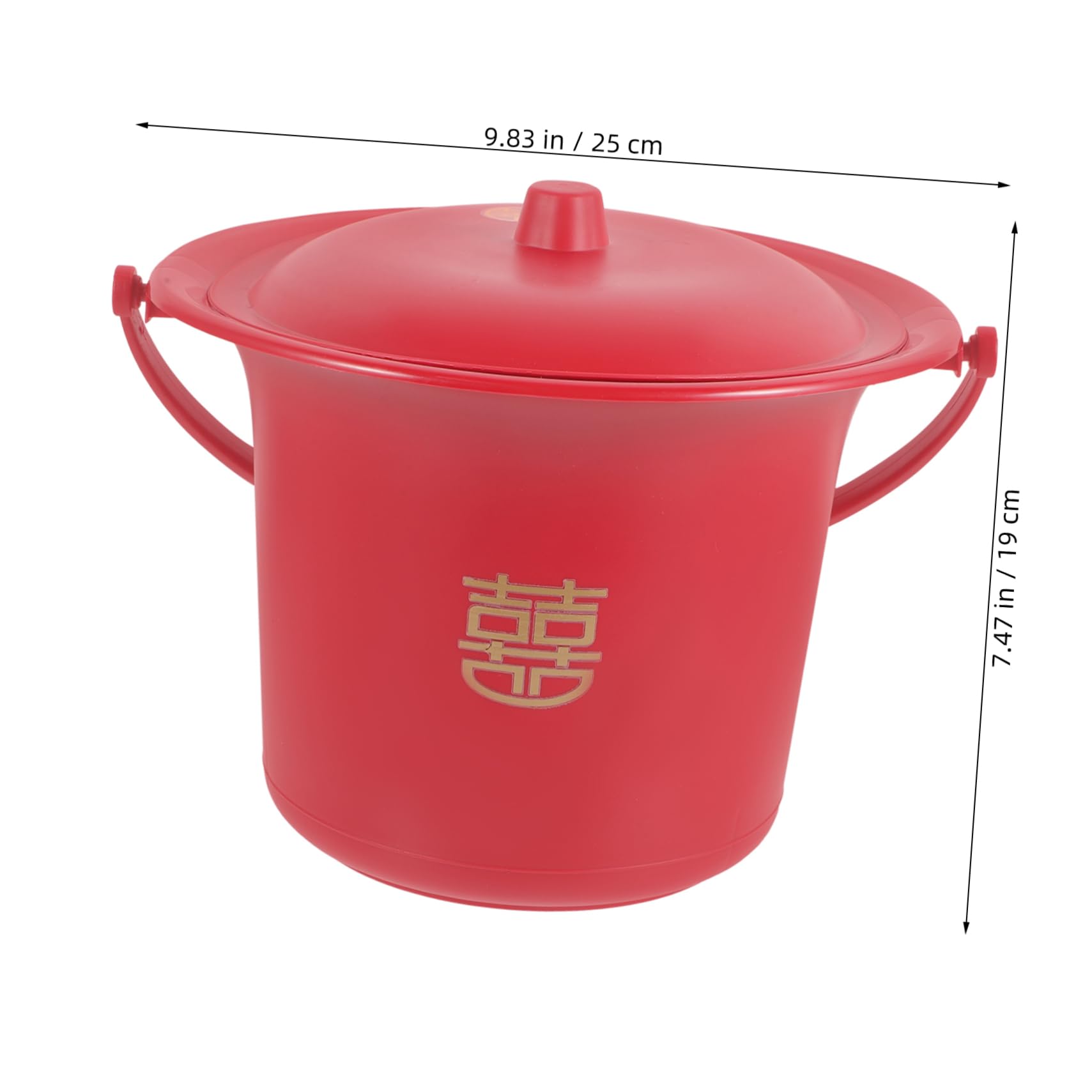 HAPINARY Spittoon Bucket Bed Toilet Jug Travelling Toilet Wash Jug Personal Adults Urinal Male Urinal Portable Urine Pot Pots Teacups Travel Female Dip Urine Lid Portable Commode Wee Red Pp
