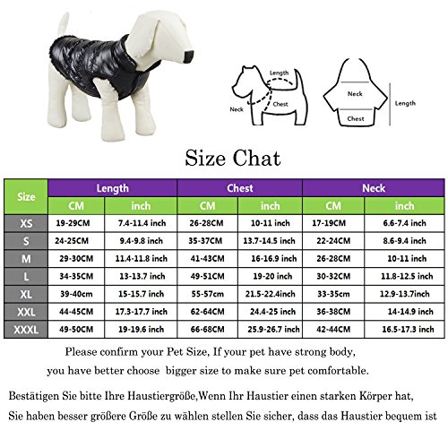 RC GearPro Fleece Lined Warm Dog Jacket Cozy Waterproof Windproof Puppy Vest Winter Coat Dog Apparel for Small Medium Large Dogs (L, Pink) - Thumbnail 3