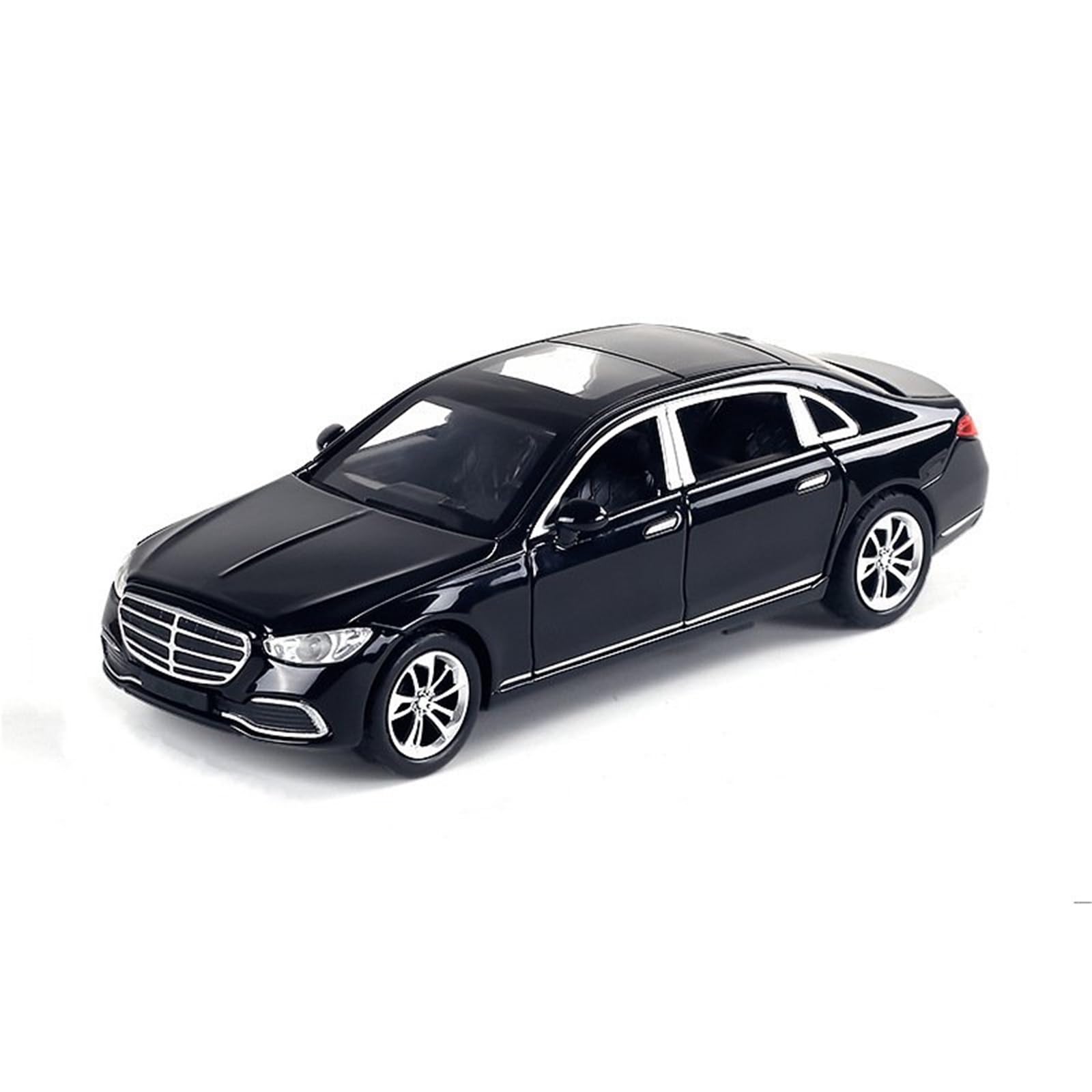 BANKOTO Diecast Car 1:32 For Benz S400L Alloy Metal Diecast Model Car Collections Collectible(Black)