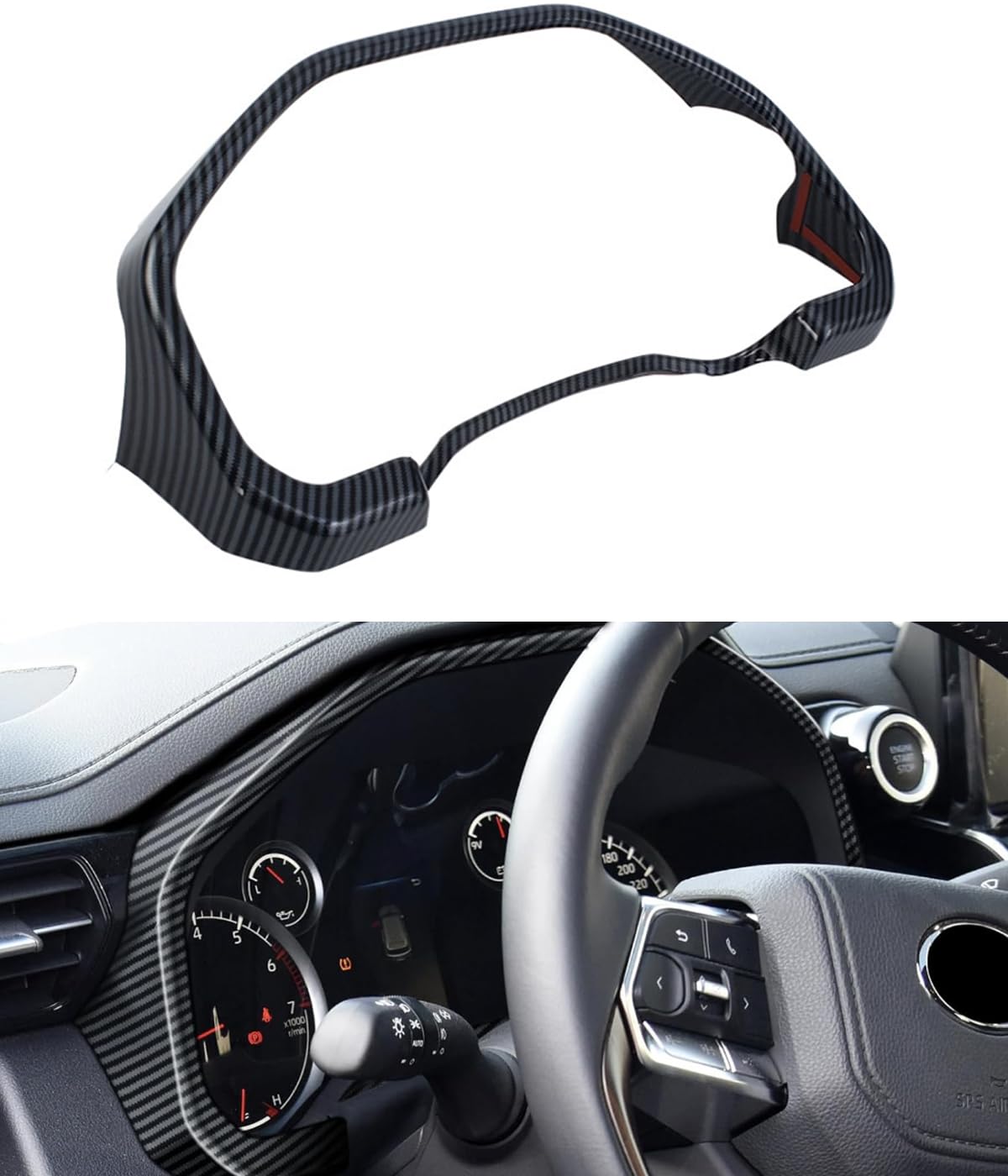 Aランドクルーザー300 カーボンパネルカバー メーターフード追加