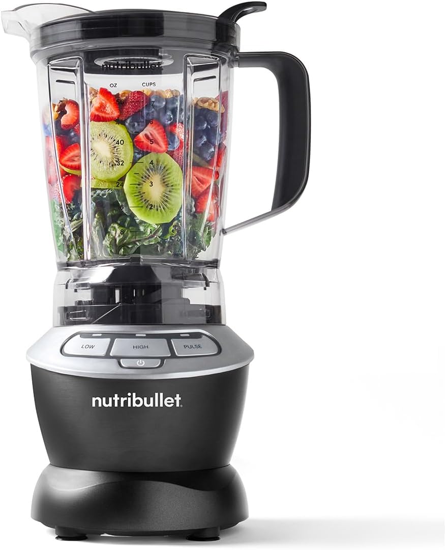 Hot and Cold Blender - Full Size 1.6L Jug Blender - Includes Powerful 1000W Base, Pitcher Lip & Vented Lid Cap, Pusher & 1.6L Blender Pitcher - Blends Frozen Fruit, Ice, Nuts & Vegetables