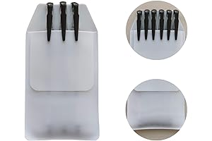 Pack of 10 Pocket Protectors, PVC Pen Pouch Holder