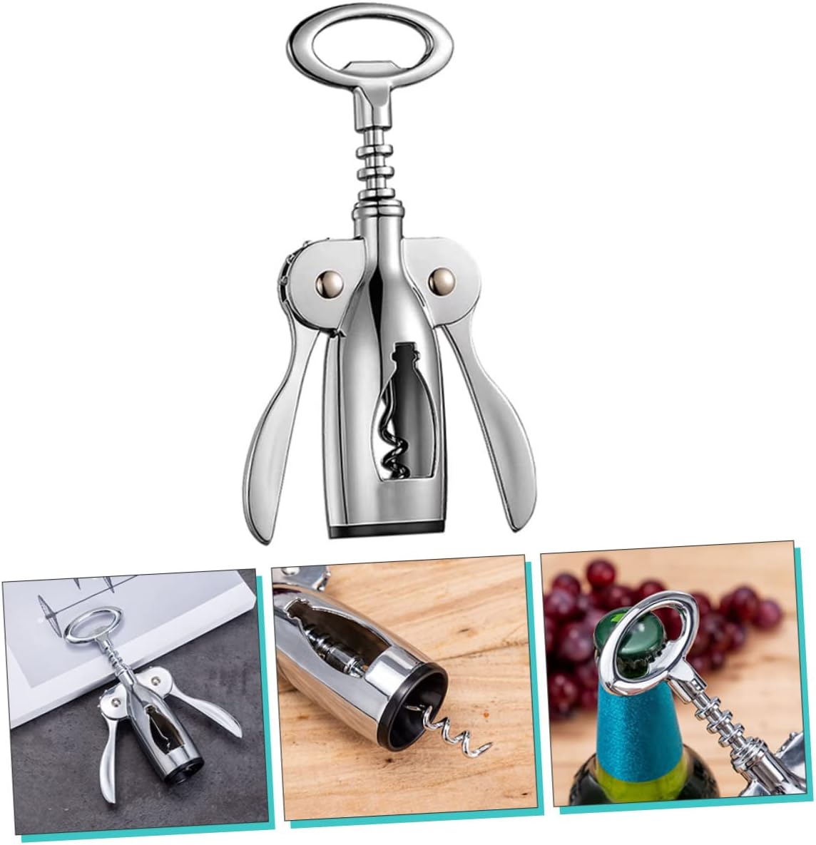 Zinc Alloy Corkscrew Wine Bottle Opener for Beer Fest Party