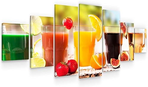 Miniatura 12 de Startonight Enorme lienzo decorativo para pared, diseño abstracto y elegante de coche negro, juego de 7 marcos grandes de 40 x 95 pulgadas Coche