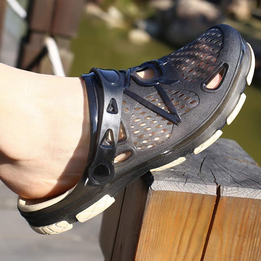 beister Mens Clogs Non Slip Water Shoes with Adjustable Strap, Lightweight Slip on Mules Garden Kitchen Outdoor Beach Yard Pool Shower Summer Sandals Slippers - Image 3