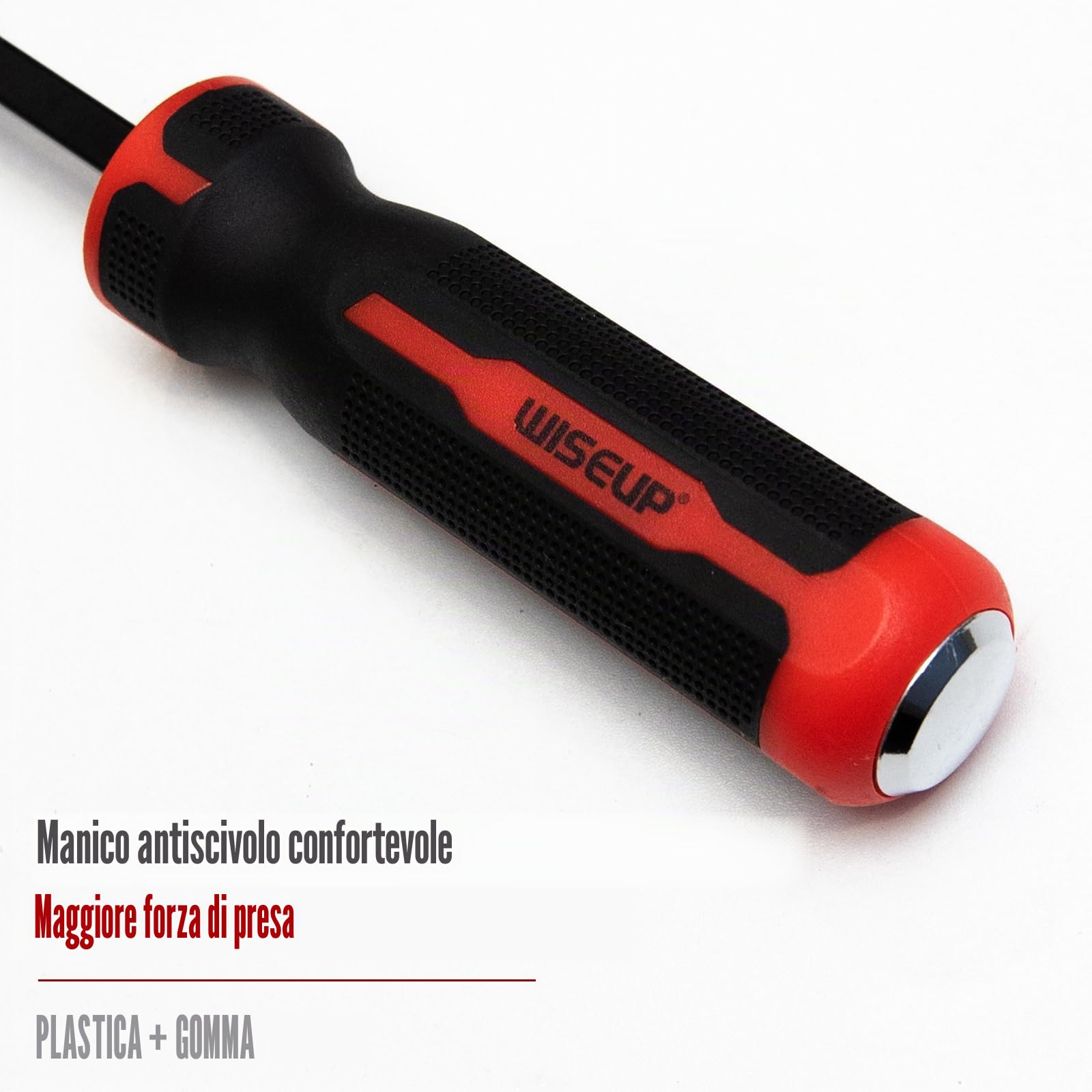 Set di leve da 4 pezzi WISEUP, 20,3 cm, 30,5 cm, 45,7 cm, 61 cm, piede di porco resistente con cappucci di impatto più spessi per lavori di leva, demolizione, strumenti manuali per meccanici
