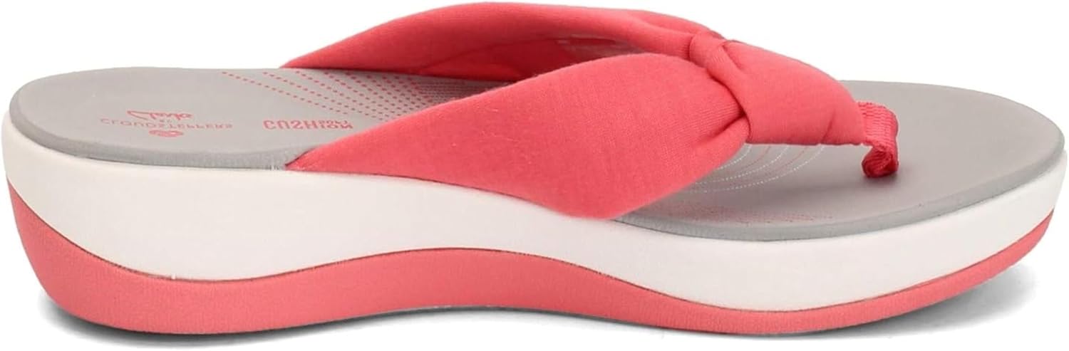 Clarks Womens Arla Glison 9 Berry Pink Solid Textile
