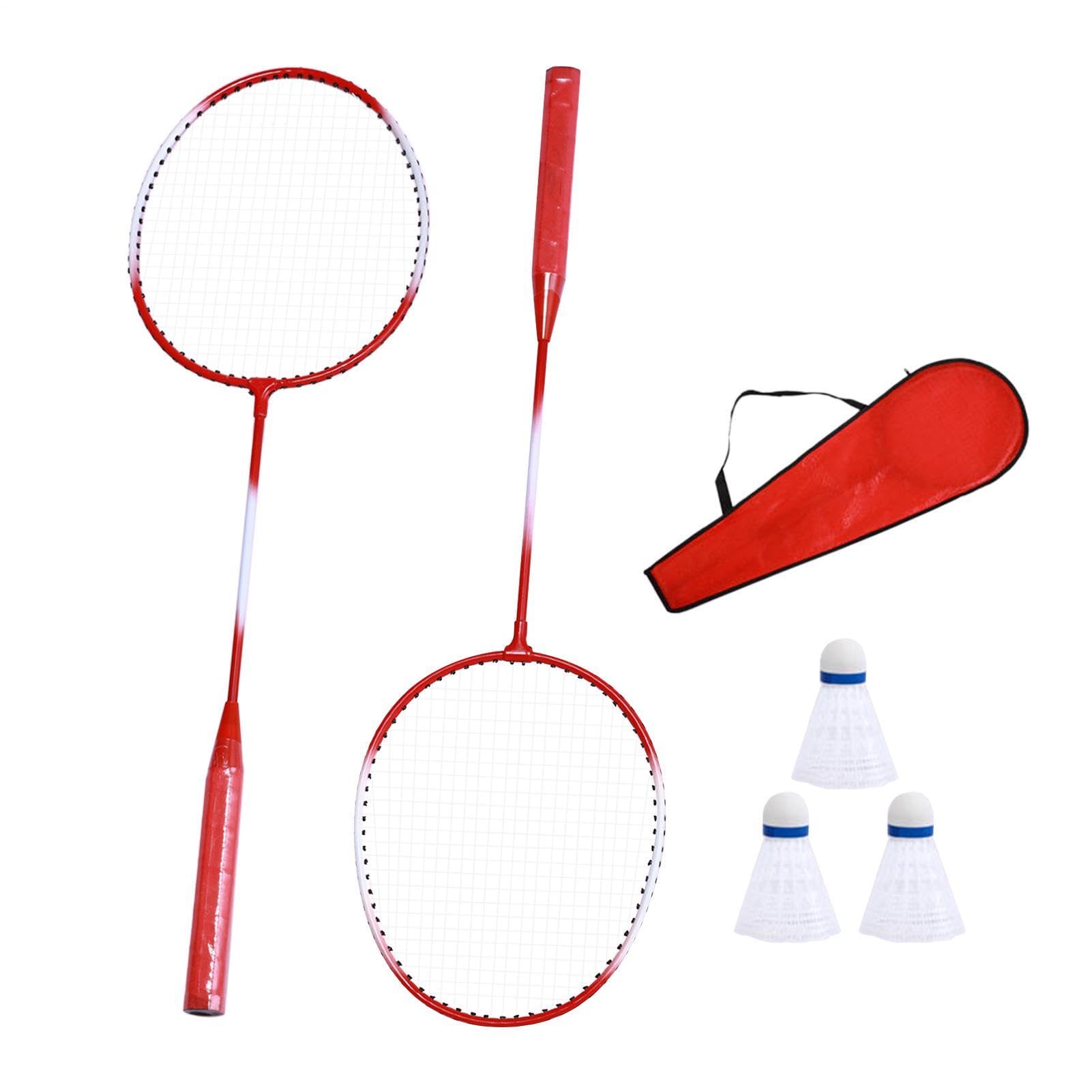 Set di Racchette da Badminton, Racchetta da Badminton | professionale, Set di racchette da portatili per adulti, da per interni, attrezzatura sportiva per attività