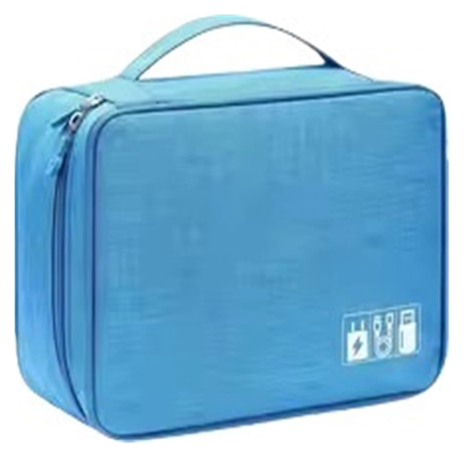 1pc Waterproof Portable Electronic Organizer Pouch Digital Cable & Gadget Storage Bag(Blue)