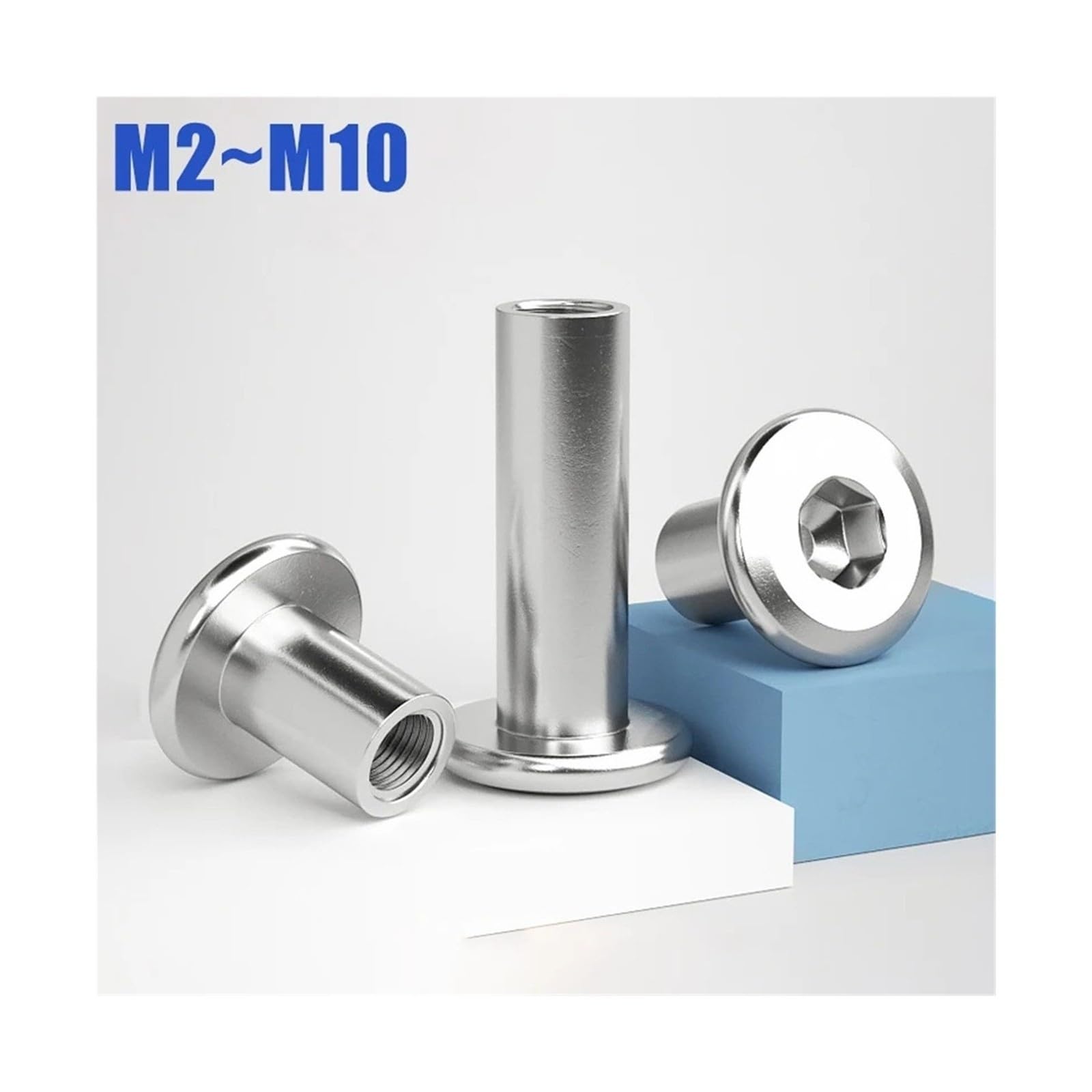 Large Flat Hex Hexagon Socket Head Furniture Rivet Connector