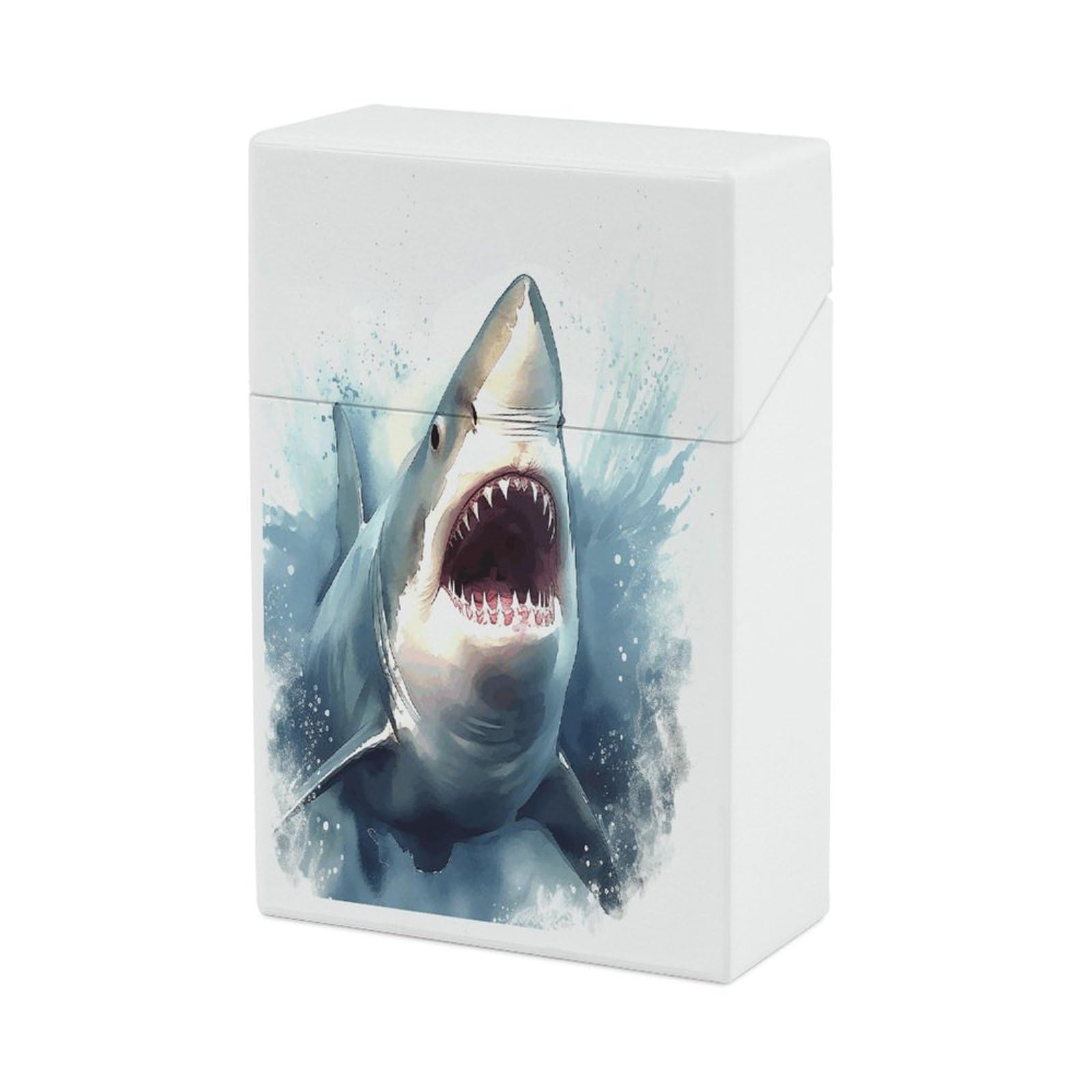 cigarette shark Amazon.com: Plastic Cigarette Case, Shark in The Sea Print Stylish Cigarette  Holder for Men and Women Portable Cigarette Case : Health & Household