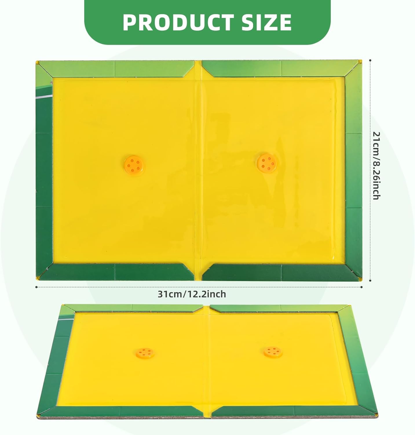 5 Pack Strong Sticky Trap Pad And Boards For Multi Pests, Can Be Used Indoors At Homes And Offices Or Outdoor. Fold Into Any Shape. Non- Toxic. Eco- Friendly (23.7 X 16.8 X 0.4 cm) - Image 2