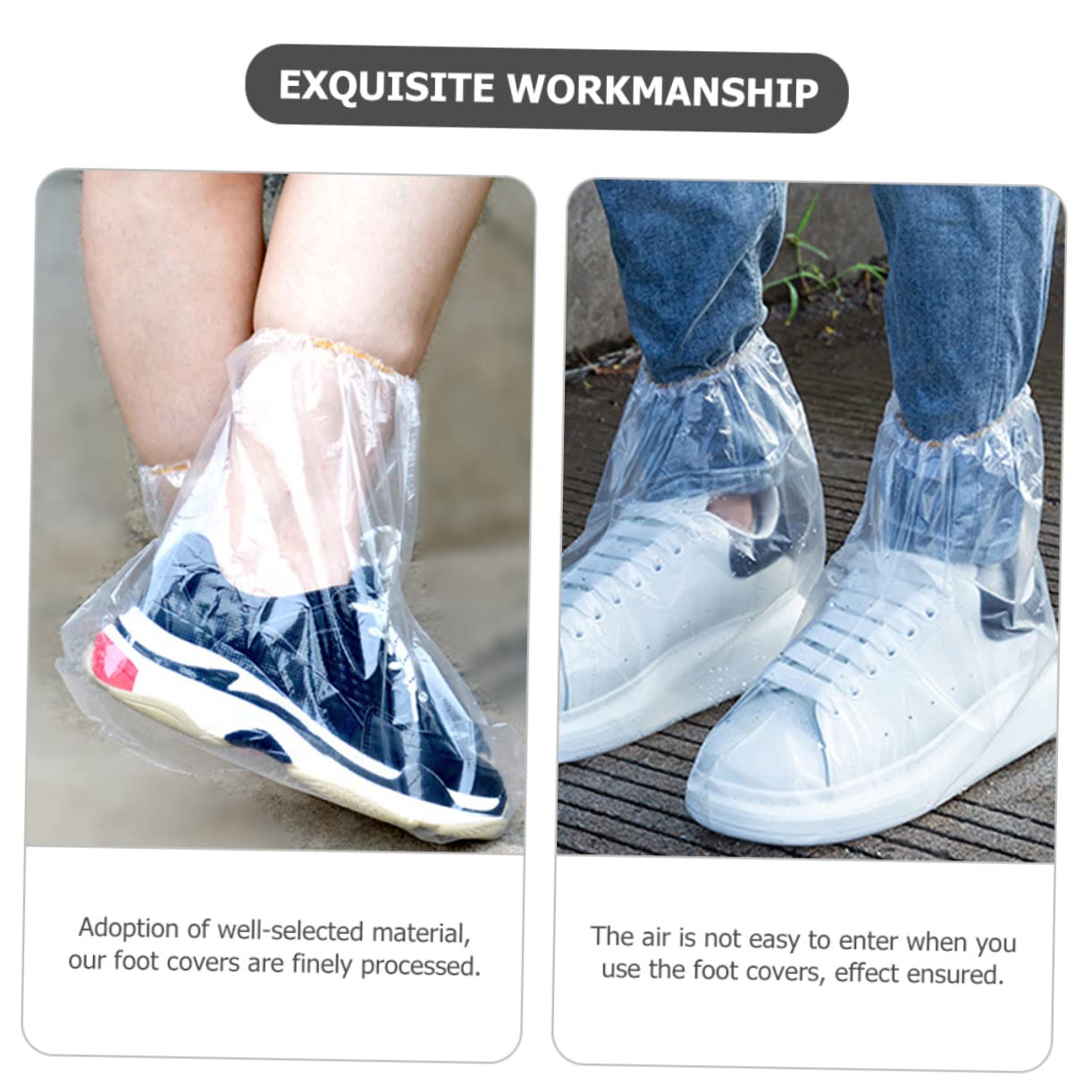 FRCOLOR 10pcs Disposable Foot Film Cover Foot Moisturizing Supplies Feet Lotion Hydrating Lotion Paraffin Foot Booties Foot Treatment Covers Foot Covers Transparent Thickened Material