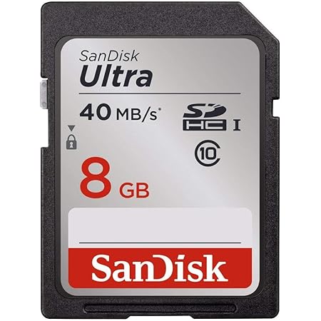 SanDisk Ultra 16GB Class 10 SDHC Memory Card Up to 80MB/S- SDSDUN-008G-G46 [Newest Version]