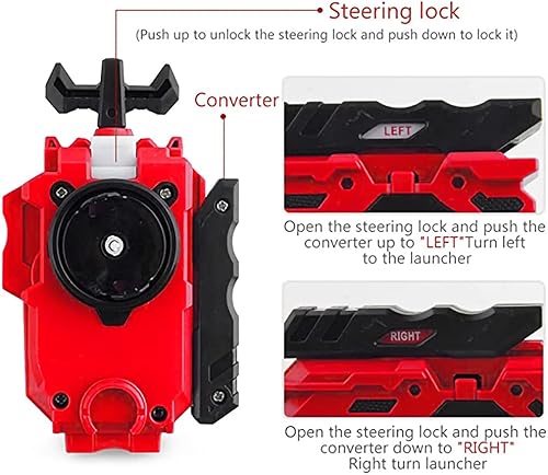 Miniatura 2 de Bey Battling Tops Burst SuperKing, Bey Blade Launcher y Grip Battle Set Right Spin DB Layer System Gyro Toys Set Regalos para niños Niños B-169