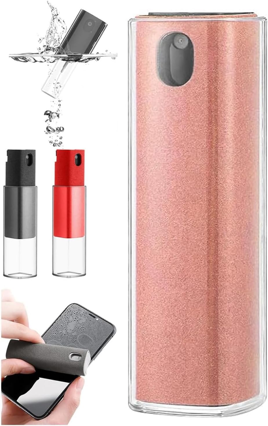 Pristine Screen Cleaner,Pristine Clean Screen Cleaner, Pristine Screens,Screen Cleaner Spray,for All Phones, Laptop and Tablet Screens (Pink)