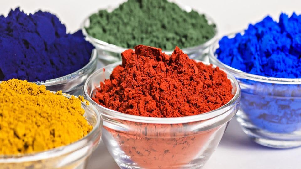 Image of Oxide Powder Cement Colour for Art Clay and Flooring Colour Powder (100 GM, Red)