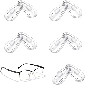 2 Pairs Silicone Replacement Nosepads For Tag Heuer Glasses - Plug-in Style, High Quality