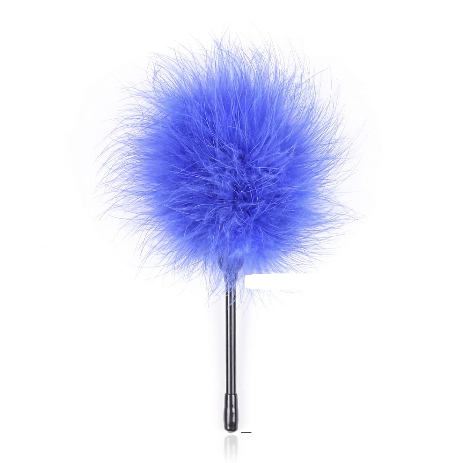SM Flirting Blue Feather Short Rod Short Feather Flirting Props Flirting Feather Teasing Feather Role Playing Props