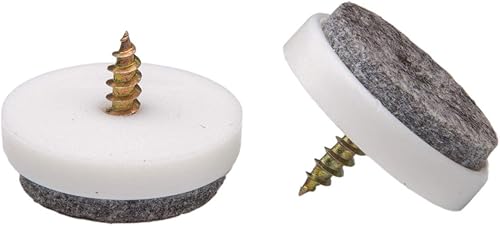 Miniatura 10 de 20 almohadillas redondas para muebles, almohadillas de fieltro resistentes antideslizantes y antiarañazos para suelos de madera dura para silla,