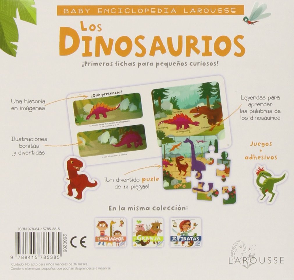 Baby enciclopedia. Los dinosaurios (Larousse - Infantil / Juvenil - Castellano - A Partir De 3 Años)