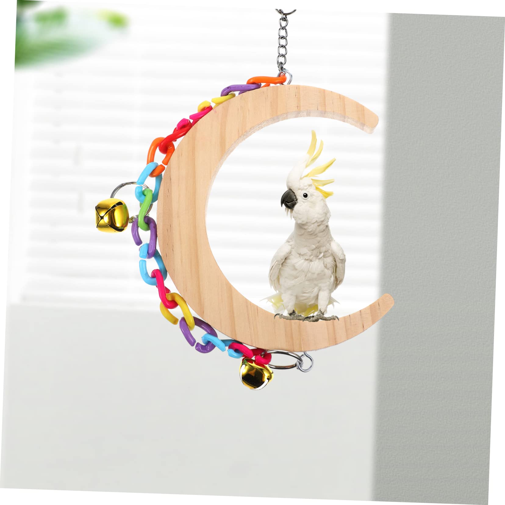 CIYODO Bird Shape Hanging Accessory for Parrots and Birds Promotes Exercise Coordination and Entertainment for Bird Cages and Play Areas