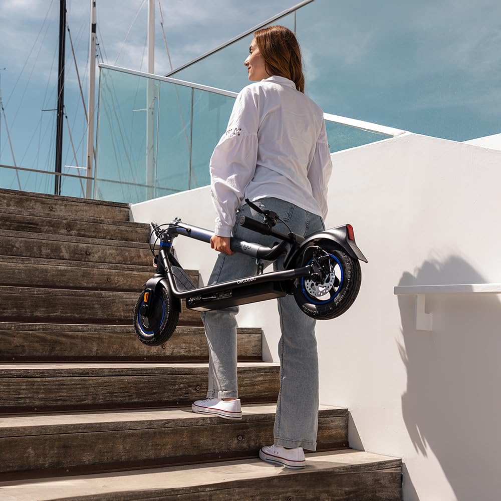 Cecotec Monopattino Elettrico Omologato con App Bongo D20 XL Connected. Potenza Massima di 630W, Autonomia fino a 20km, Ruote da 10”, Supera Pendenze, Freno Anteriore e Posteriore