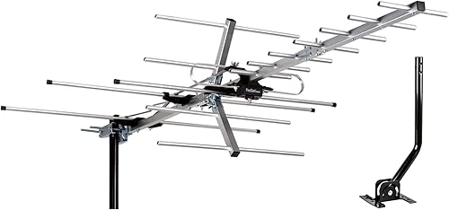 Five Star - Antena de TV para exteriores, Yagi satélite HD con hasta 200 millas de alcance, colocación en ático o techo, antena OTA digital de largo