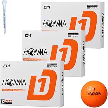 Amazon.co.jp: 本間ゴルフ D1 ボール ゴルフボール 2024年モデル
