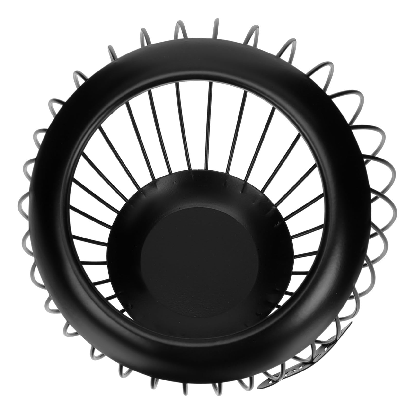 Cesta de almacenamiento de hierro de estilo europeo: elegancia y distinción en negro