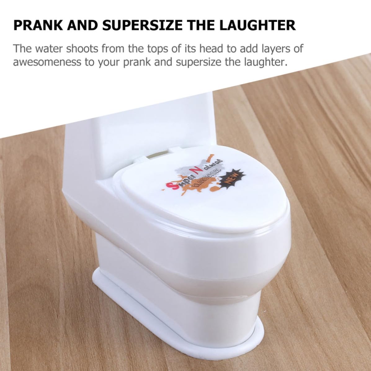 SOLUSTRE 20 Pezzi Giocattolo per Scherzi da Festa a Forma di Water Bianco in Plastica Spruzzo d'Acqua Divertente e Design Interessante per Feste e Giochi di Gruppo