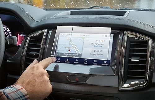 Protector de pantalla compatible con pantalla táctil Ford Ranger Sync3 2019-2023, antirreflejos, resistente a los golpes, accesorios de navegación