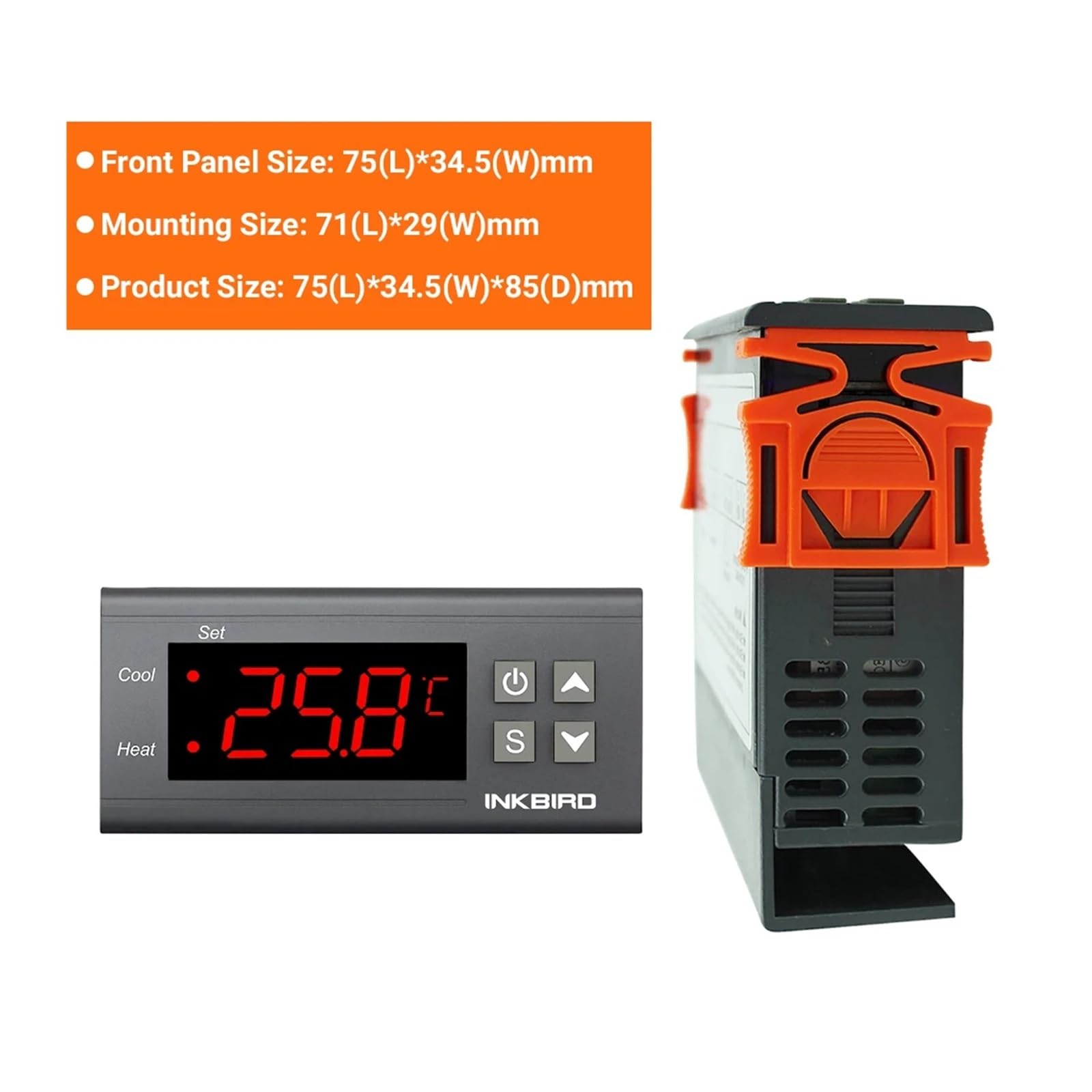 Wielofunkcyjny cyfrowy regulator temperatury LED, 220 V/12 V, termostat do inkubatora, termoregulatora ogrzewania i chłodzenia