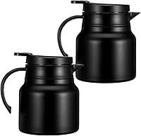 Sibba 2-Pack 27oz Thermal Coffee Carafes - Insulated Stainless Steel Double Wall Vacuum, Keeps Hot 12Hrs Cold 24Hrs