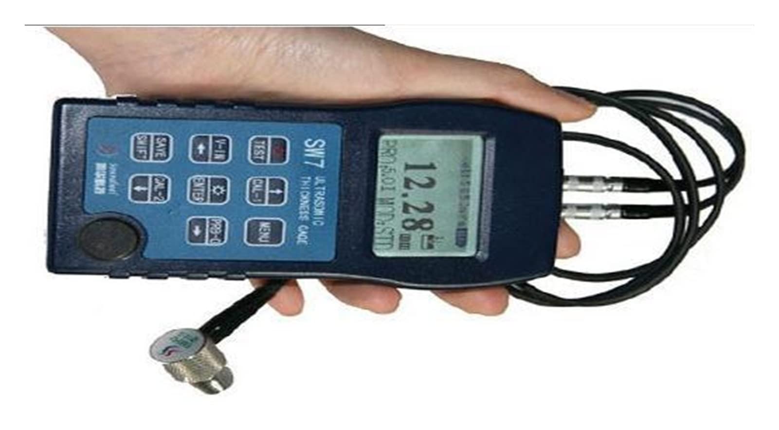 Twardościomierz, SW6 Miernik grubości ultradźwiękowej 0,01 mm z USB Interfejs tester miernika dla stalowego szklarki metalowej Abs Tworzywa sztuczne PVC Żelazo plastyczne itp