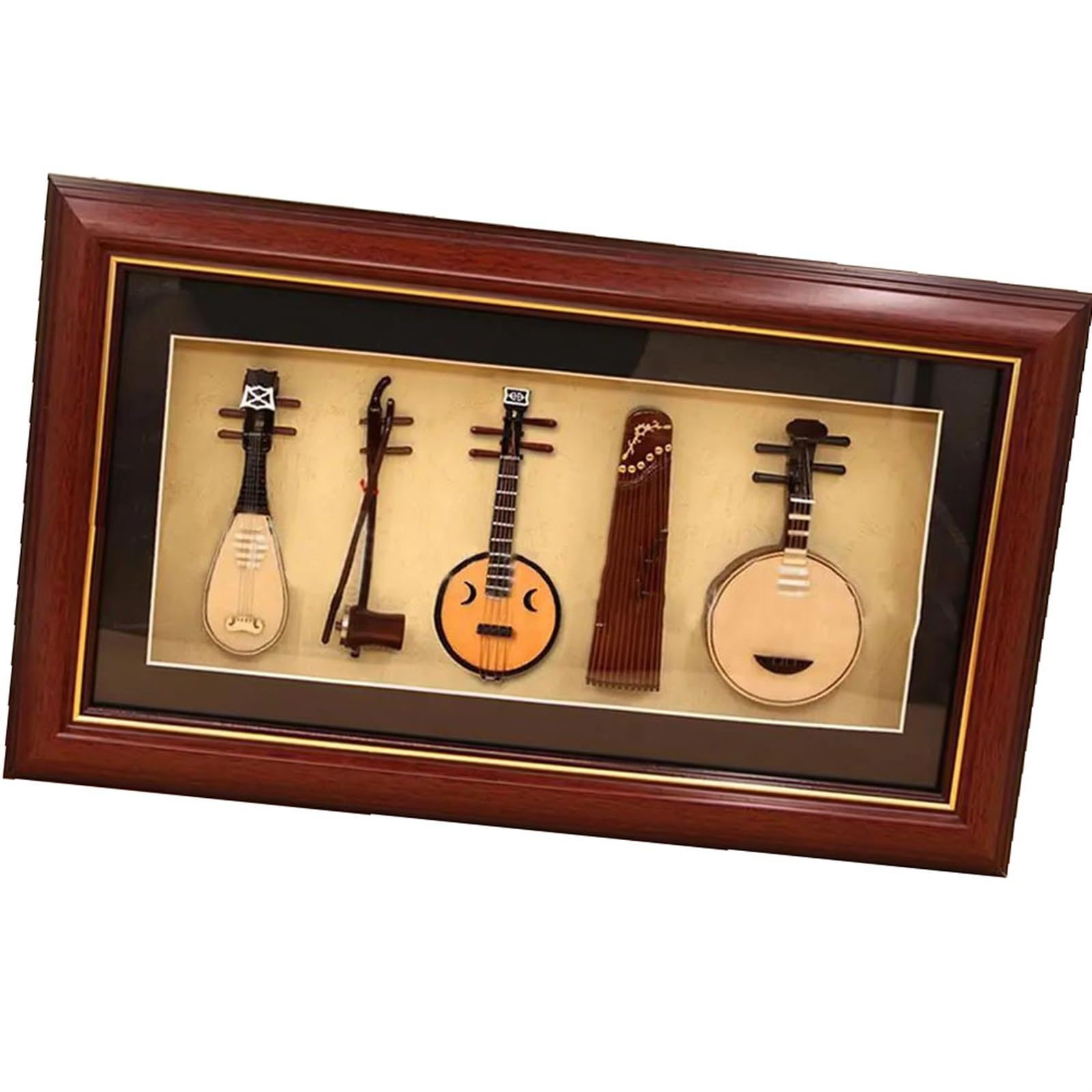Mini Model Instrumentu Muzycznego Zestaw Pięciu Sztuk Dekoracja Ramki Na Zdjęcia Rekwizyty Fotograficzne Dekoracji instrument mini (Size : 02)
