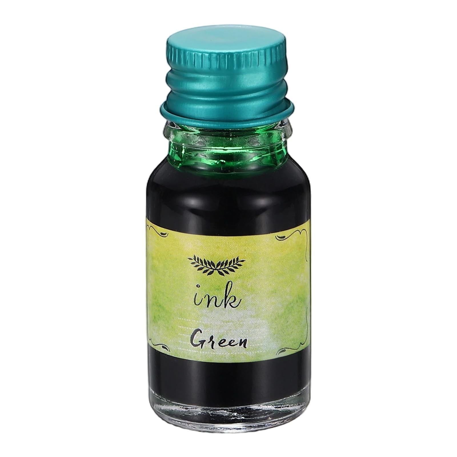 PATIKIL Fountain Pen Ink Green, 10ml Calligraphy Pen Bottled Ink Non-Carbon Colorful Smooth Flow Color Dip Drawing Set Art Supplies for Writing Painting Journaling
