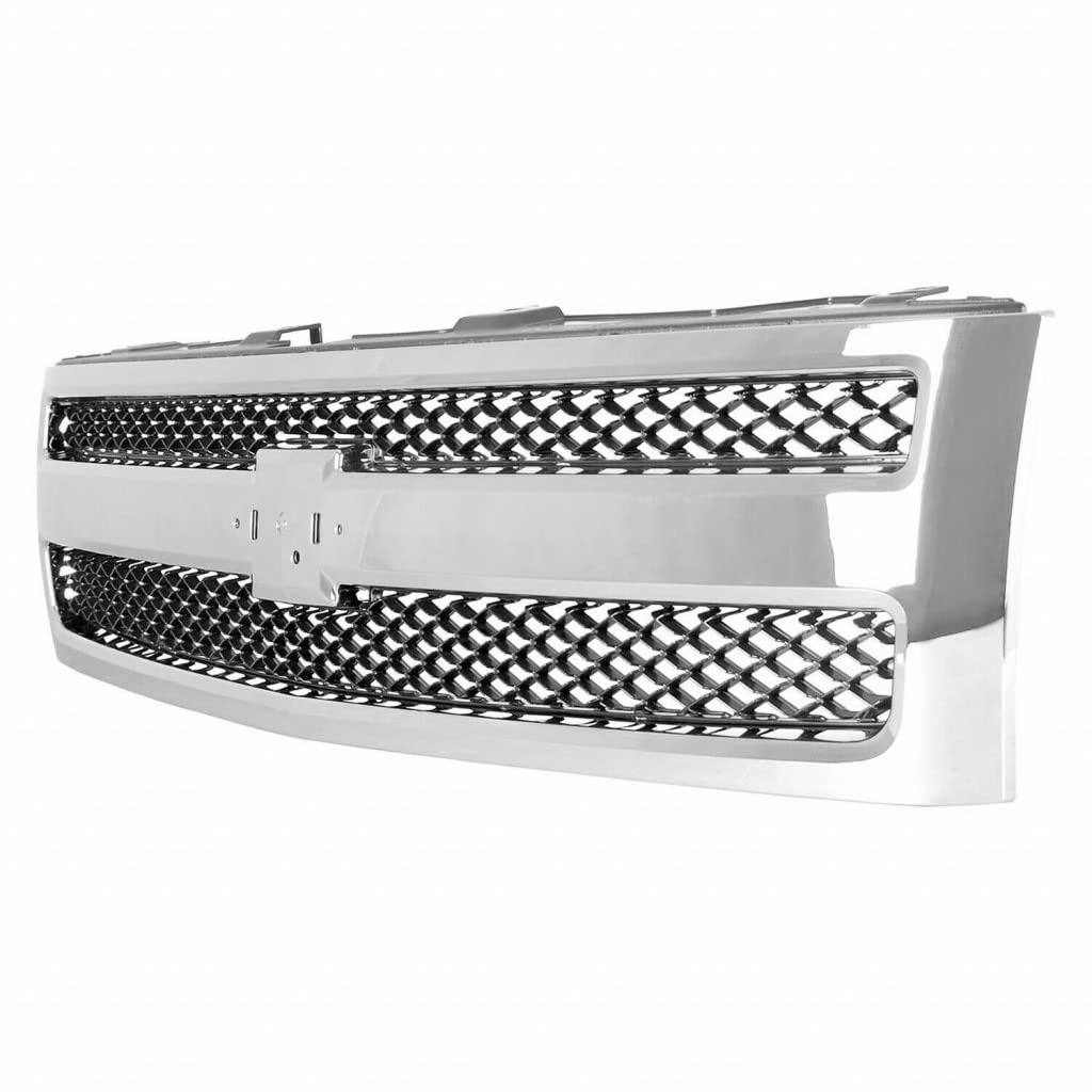 Amazon.com: For Chevy Silverado 1500 2007-2012 Grille | Chrome 