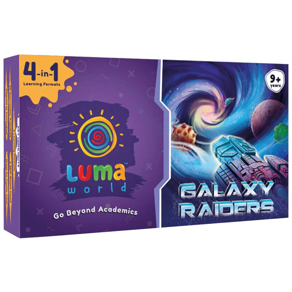 Luma World STEM Educational Activity Kit with Galaxy Raiders Game for Ages 9+ Years to Master Numbers, Strategy and Critical Thinking, 300+ Hours of Conceptual Activities, 4 Learning formats in 1