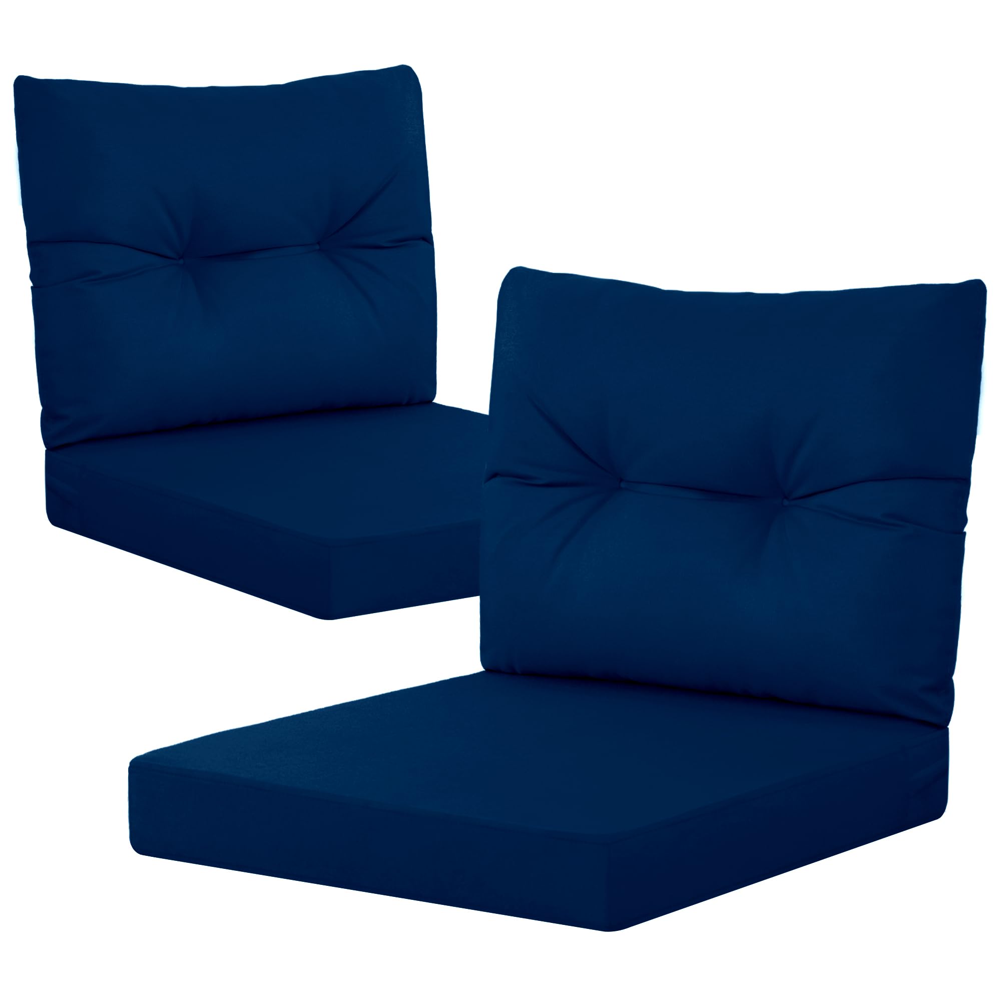 Photo 1 of YEFU Deep Seat Set, 2-Piece 24 x 24 Inch Cushion, Navy